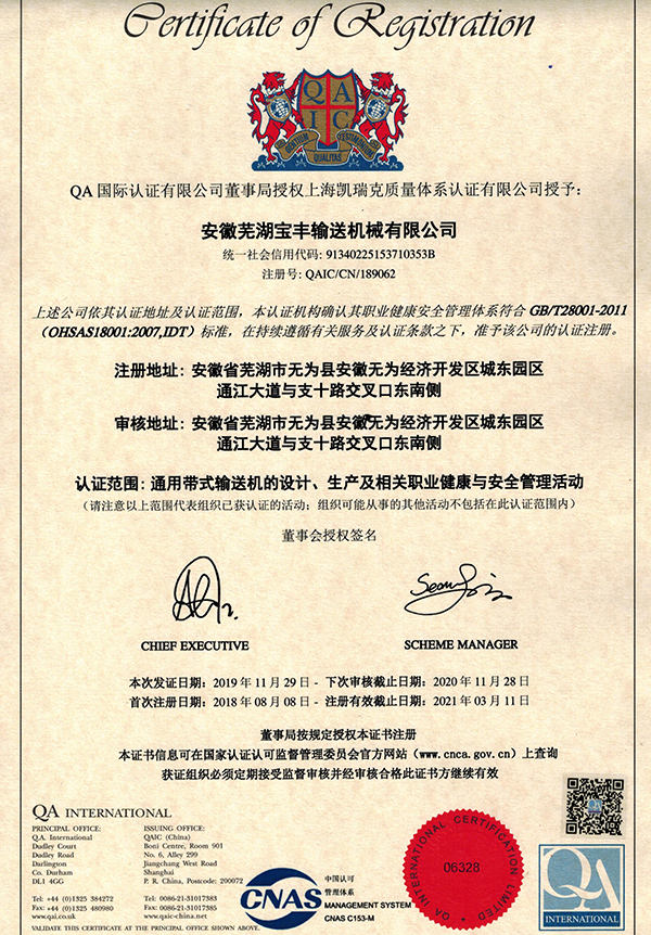 OHSAS 18001职业健康与安全管理体系中文